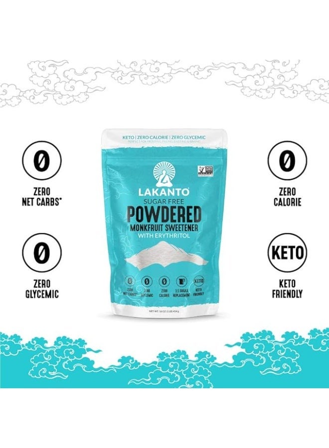 LAKANTO Lacanto, Monk Fruit Sweetener with Erythritol, Powder, 16 oz (454 g) - Image 2